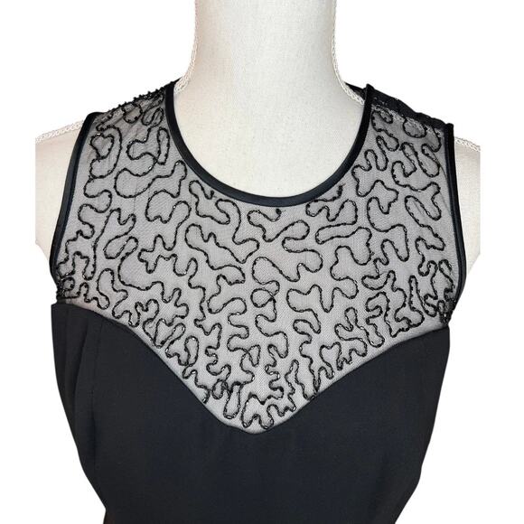 Jones New York Black beaded Sleeveless Sweetheart Sheath Dress NEW cocktail - Picture 2 of 10